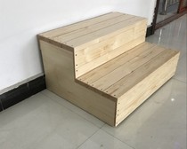Home Ladder Solid Wood Three-step Stool double-purpose ladder stool Step foot pedal Stool Climbing two steps Ladder Step Stairs