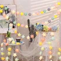 Girl bedroom good thing decoration flashing light small room renovation supplies Net red bedroom room layout color light string anchor anchor