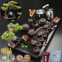 Tea set home living room fully automatic integrated solid wood flowing water tea tray office meeting guest Tea Cup modern and simple