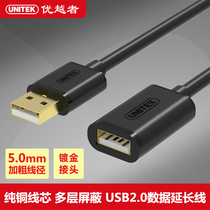 Superior (UNITEK)Y-C447EBK high speed USB2 0 data extension line 0 5 meters