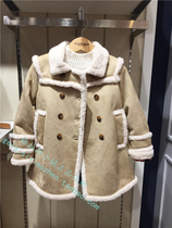 50% off the spot Clothing & love children's clothing counter genuine 19 winter girl's sheep cake type overcoat (ju94t21q)