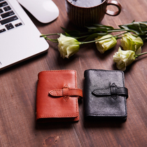 Original design handmade card bag Soft leather multifunction card holder INS style Men and women with the same name film clips to put photos
