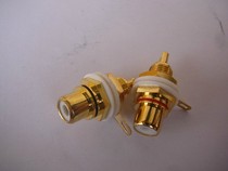 Lotus socket full copper gold-plated RCA socket power amplifier RCA seat (produced by Taiwanese Enterprises)