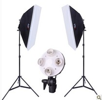 Photographic equipment Clothing Photo soft light box Photographic light Quad lamp Studio set send 8 bulbs