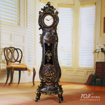 Lisheng super large European antique living room floor clock pendulum clock home clock with hour standing clock