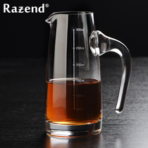 RAZEND/scaled liquor dispenser, measuring cup, European crystal glass liquor jug, foreign wine glass