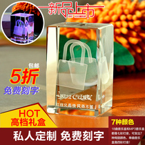 Creative Tanabata Valentines Day gift music box Crystal woman lock music box girlfriend girl Birthday special romantic