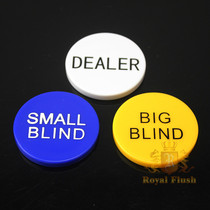 Texas Holdem Accessories Big Blind Small Blind Code High-grade Acrylic Auxiliary Accessories