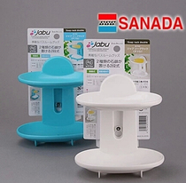 Japan imported SANADA double-layer suction cup soap holder double-grid drain soap box soap box B754