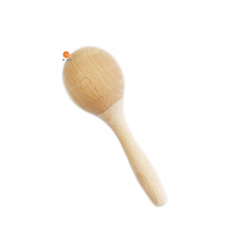 Mengsheng Education Orff childrens musical instrument beech wood logs without lacquer sand ball sand hammer single