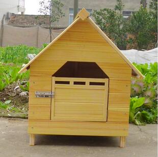 实木狗窝木质狗房 户外狗房子木屋宠物别墅 木制狗屋小动物宠物窝