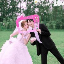 New Japanese photo photo props hand-held board Pastoral wind studio creative location couple photo modeling photo frame