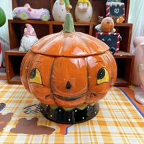A sail ceramic Halloween series ceramic place jar biscuit jar gift home ornaments foreign trade funny European style