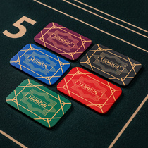 Texas Holdem chip square type no face value ceramic hand chip no face value square chip 85*53