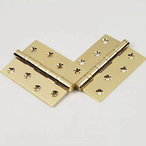 Gold pure copper hinge all copper interior door hinge door wooden door hinge thickened mute black hinge