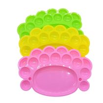 Hobbies color palette children paint plastic plate gouache oil painting palette strawberry feet palette