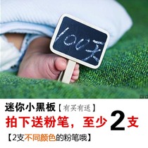 Han Style Mini Wood Clips Small Blackboard Message Writing Tablet Shadow Building Props Wedding photography Baby children photo props