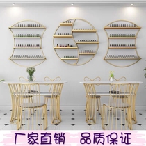 Nail art shelf display cabinet display rack version of the shelf on the wall hanging light luxury nail polish shelf decoration net red