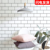 Wallpaper self-adhesive 3d three-dimensional brick wallpaper restaurant Teahouse hotel hairdressing shop background wall waterproof sticker