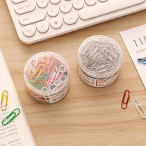 Del color paper clip 29mm office metal paper clip booklet 200 stainless steel fixed binding pin