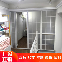 Nordic home entrance Office bedroom Wrought iron partition decorative screen Home living room Dining room Simple modern room