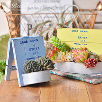 BAOZAKKA groceries handmade iron sheet metal board iron Billboard flower machine creative storage box