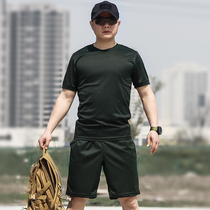 Special forces outdoor round collar physical fitness tactical training suit suit men and women Summer short sleeve loose T-shirt cultural shirt New