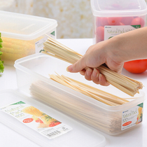 Japan imported noodle preservation box noodle storage box plastic rectangular noodle box sealed refrigerator hanging noodle box