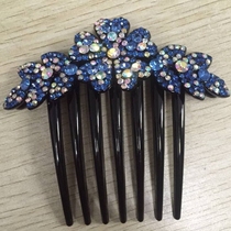 Hand inlaid water drill seven teeth comb mother pan head big rose