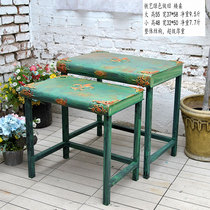  Foreign trade lone product American country heavy wrought iron rectangular table Low table Coffee table Side table Leisure table