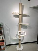 Dingtian solid wood sisal column cat climbing frame cat nest cat tree bed cat scratch board jumping platform grinding claw space capsule