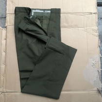 Old fashioned stock 87 style cadres wool stock summer pants long pants yellow pants summer old money buttons and zips