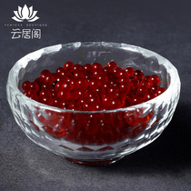 Tibetan Buddhism Natural Seven Treasures for Manza Pagoda stupa bottle collection of supplies red glass beads 50g