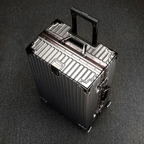 Rod box luggage universal wheel Box 24 female large capacity College Students silent shockproof High School zipper aluminum frame 26