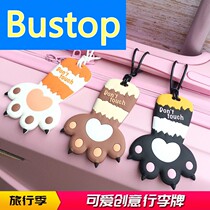Cartoon Silicone Creative Suitcase Luggage Truffle Luggage BOARDING PASS Boarding Card Cute