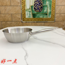 Export French big name De(byuer) beveled open wide mouth bubble cooking noodles snow pan stainless steel wide mouth milk pot