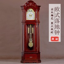 Six-sided large drawer mechanical vertical clock European-style floor clock living room solid wood pendulum clock standing clock floor clock