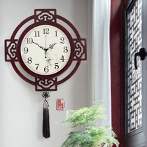 New Chinese style classical decorative wall clock Chinese style creative living room bedroom silent home clock Wall Quartz clock watch