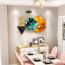 Nordic decorative clock wall clock living room home fashion clock hanging wall light luxury Net red creative atmospheric Art Wall watch