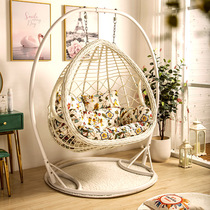 Net pull birds nest hanging basket hanging chair Indoor rattan chair European double hammock Childrens swing Household adult living room rocking chair