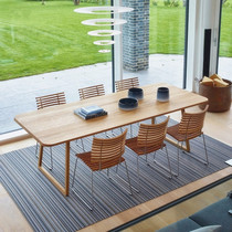 Nordic simple modern solid wood large conference table office long table workbench business reception table negotiation table