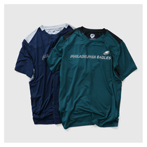 Europe and the United States 3M reflective letter printing comes with cool feeling quick-drying short-sleeved T-shirt mens cycling T fat plus size