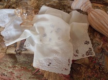 Retro Old Shanghai Old Embroider Mulberry Silk Embroidered Embroidered Handkerchief Handkerchief Handmade Crepe de Chine