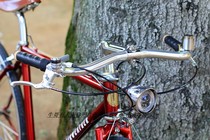 Retro British bicycle dead speed old road car old crested stainless steel seagull handlebar