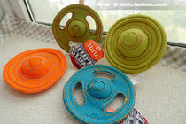Foreign trade day single dog toy Pet toy training frisbee Flying saucer Interactive play barking dog exercise S number Bite-resistant