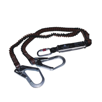 Delta 504240 Y elastic shock-absorbing rope double large hook buffer rope for high-altitude operation anti-fall safety rope