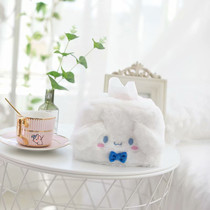 Soft Meng can love Yugui dog plush tissue sleeve office car home cartoon draw paper box tissue box girls heart