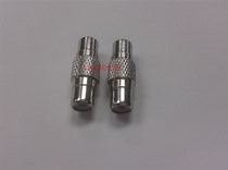 Lotus pair connector audio and video av straight head RCA straight through female to female adapter full metal nickel plating
