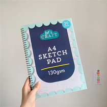 Exported to the United States original single thick double coil student special 30 pages can tear painting special A4 Painting Book