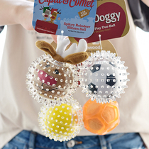 British rosewood pet dog toy ball rubber elastic ball bite resistant interactive puppies training toy